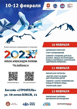 Мероприятия по плаванию в феврале 2023 г.